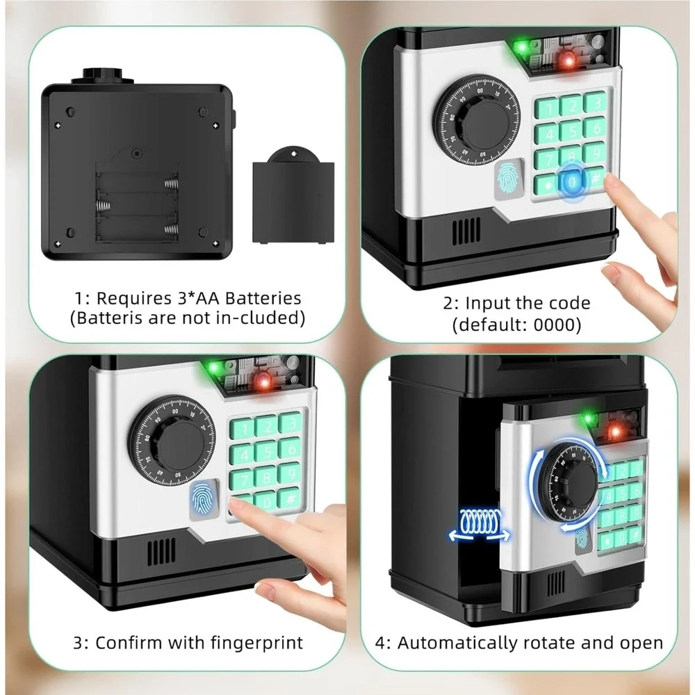 Piggy Bank, Automatic Electronic Piggy Bank for Kids Boys‎ Girls